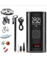 SAPRODS Tyre Inflator with 5000mAh Battery