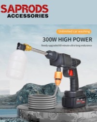 SAPRODS Cordless Electric High Pressure Wash Gun 48V