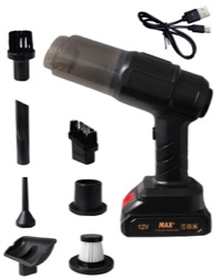 SAPRODS Wireless Vacuum Cleaner for Car and Bikes