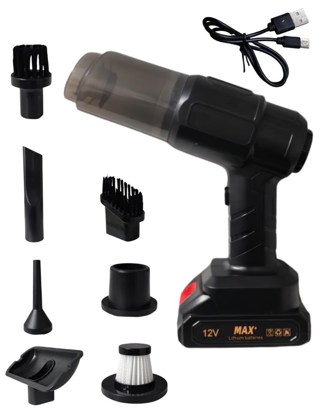 SAPRODS Wireless Vacuum Cleaner for Car and Bikes