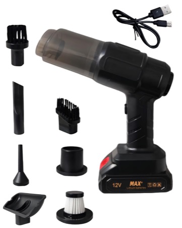 SAPRODS Wireless Vacuum Cleaner for Car and Bikes