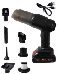 SAPRODS Wireless Vacuum Cleaner for Car and Bikes