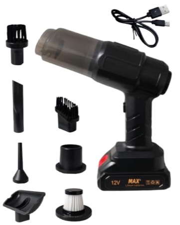 SAPRODS Wireless Vacuum Cleaner for Car and Bikes