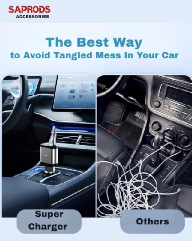 SAPRODS 120W Car Charger 4-in-1 SAPRODS 120W Car Charger 4-in-1