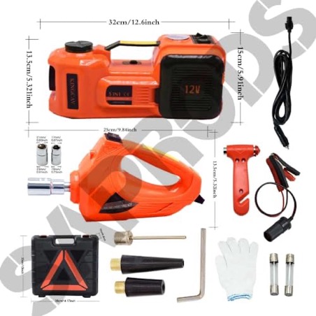 SAPRODS 5-Ton Electric Hydraulic Jack Kit