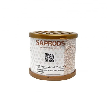 SAPRODS Sandalwood Car Air Freshener, Provides a Long-Lasting Scent for Auto or Home, Adjustable Lid for Desired Strength