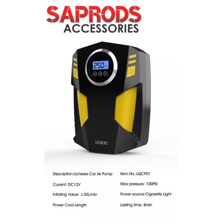 SAPRODS Digital Car Tyre Inflator 150PSi