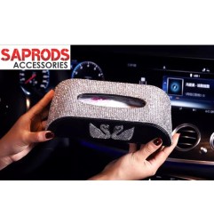 Car Tissue Box Crystal Bling