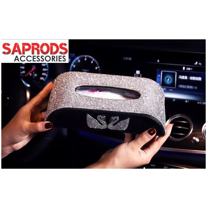 Car Tissue Box Crystal Bling